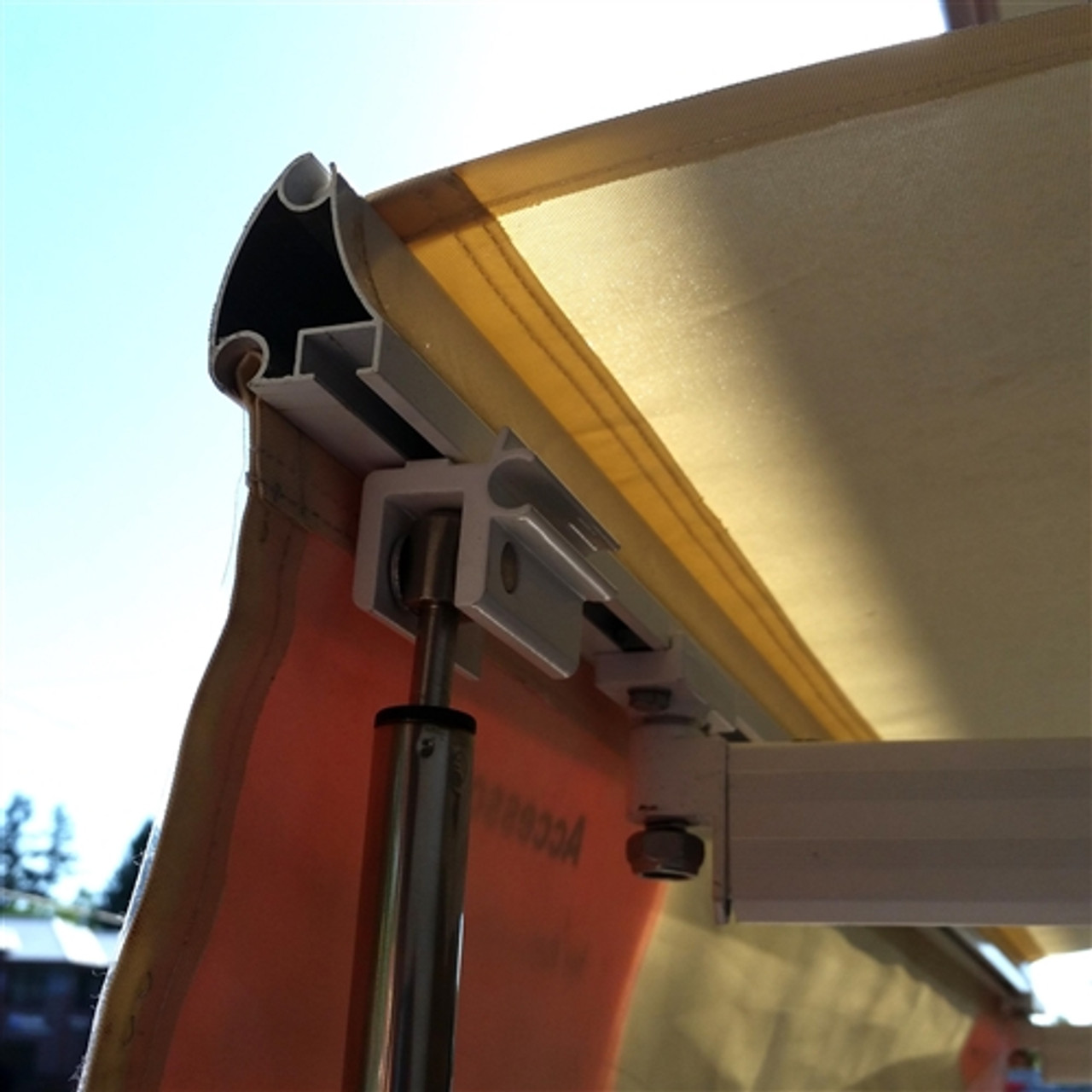 Black ALEKO RV Awning Center Cradle Support Motorized and Non-Motorized Black ALEKO RV Awning Center Cradle Support Motorized and Non-Motorized