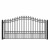 Steel Single Swing Driveway Gate - LONDON Style - 12 x 6 Feet Steel Single Swing Driveway Gate - LONDON Style - 12 x 6 Feet