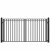 Steel Dual Swing Driveway Gate - MADRID Style - 12 x 6 Feet Steel Dual Swing Driveway Gate - MADRID Style - 12 x 6 Feet