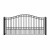 Steel Single Swing Driveway Gate - PARIS Style - 12 x 6 Feet Steel Single Swing Driveway Gate - PARIS Style - 12 x 6 Feet