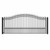 Steel Single Swing Driveway Gate - PRAGUE Style - 14 x 6 Feet Steel Single Swing Driveway Gate - PRAGUE Style - 14 x 6 Feet