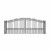 Steel Dual Swing Driveway Gate - LONDON Style - 16 x 6 Feet Steel Dual Swing Driveway Gate - LONDON Style - 16 x 6 Feet
