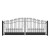 Steel Dual Swing Driveway Gate - VENICE Style - 16 x 6 Feet Steel Dual Swing Driveway Gate - VENICE Style - 16 x 6 Feet