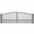 Steel Dual Swing Driveway Gate - MUNICH Style - 18 x 6 Feet Steel Dual Swing Driveway Gate - MUNICH Style - 18 x 6 Feet