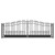 Steel Dual Swing Driveway Gate - VENICE Style - 18 x 6 Feet Steel Dual Swing Driveway Gate - VENICE Style - 18 x 6 Feet