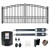 Automated Steel Dual Swing Driveway Gate and Gate Opener Complete Kit – PARIS Style – 16 x 6 Feet Automated Steel Dual Swing Driveway Gate and Gate Opener Complete Kit – PARIS Style – 16 x 6 Feet