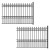 2-Panel Fence Kit – LONDON Style – 8x5 ft. Each 2-Panel Fence Kit – LONDON Style – 8x5 ft. Each