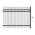 Commercial Grade Steel Fence Kit – Brussels Style – 8 Panels (8x6 ft.)