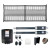 Automated Steel Dual Swing Driveway Gate and Gate Opener Complete Kit – Barcelona Style – 18 x 6 Feet