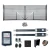 Automated Steel Dual Swing Driveway Gate and Gate Opener Complete Kit – ETL Listed - Florence Style – 12 x 6 Feet