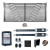 Automated Steel Dual Swing Driveway Gate and Gate Opener Complete Kit – ETL Listed - Sofia Style – 12 x 6 Feet