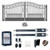 Automated Steel Dual Swing Driveway Gate and Gate Opener Complete Kit – ETL Listed - Venice Style – 12 x 6 Feet Automated Steel Dual Swing Driveway Gate and Gate Opener Complete Kit – ETL Listed - Venice Style – 12 x 6 Feet