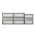 Steel Dual Swing Driveway Gate with Pedestrian Gate – Barcelona Style - 14 ft.