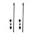 Outdoor Gate Drop Rod Lock – 24”H - Set of 2