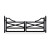 Texas Farm Style Driveway Gate – Dual Swing – 14’ x 5’ Texas Farm Style Driveway Gate – Dual Swing – 14’ x 5’