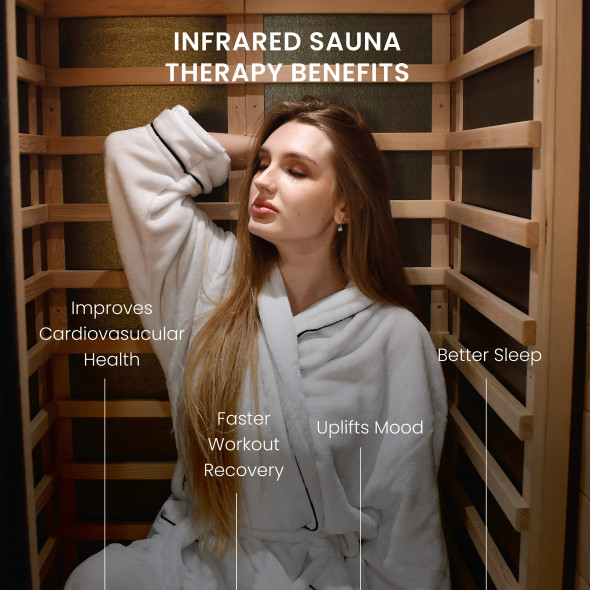 Oasis Hemlock Infrared Sauna  - 1 Person