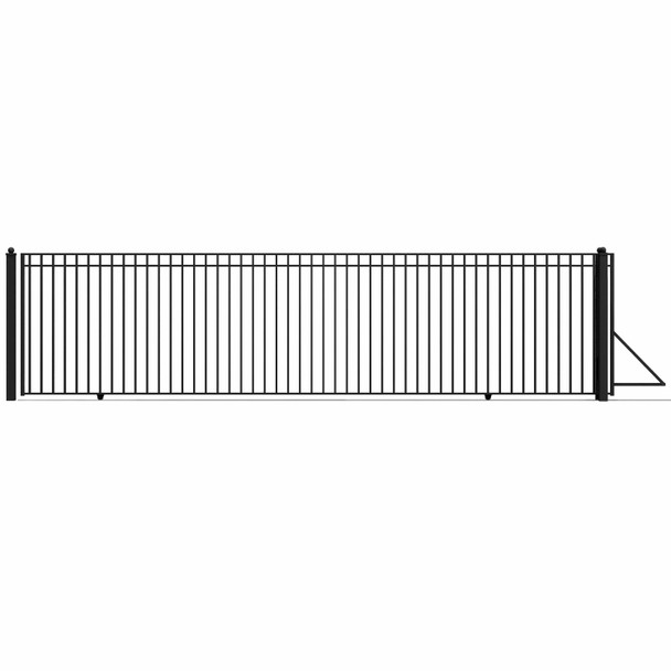 Single Slide Steel Driveway Gate - MADRID Style - 12 x 6 Feet