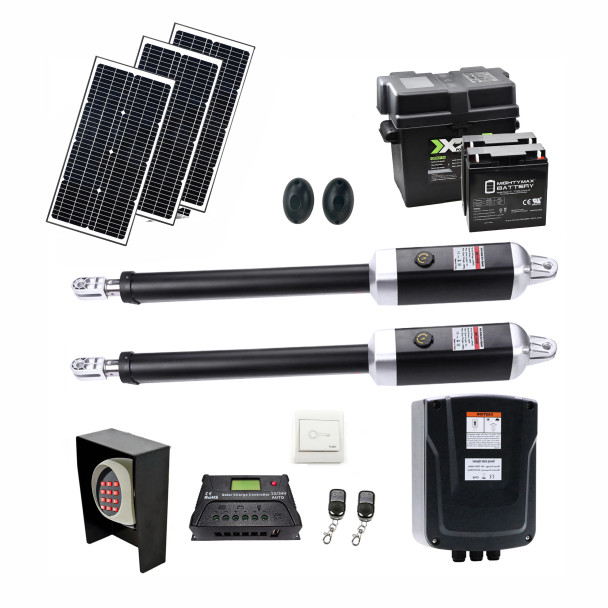 Dual Swing Gate Operator - GG1700/AS1700 AC/DC - Solar Kit 60W