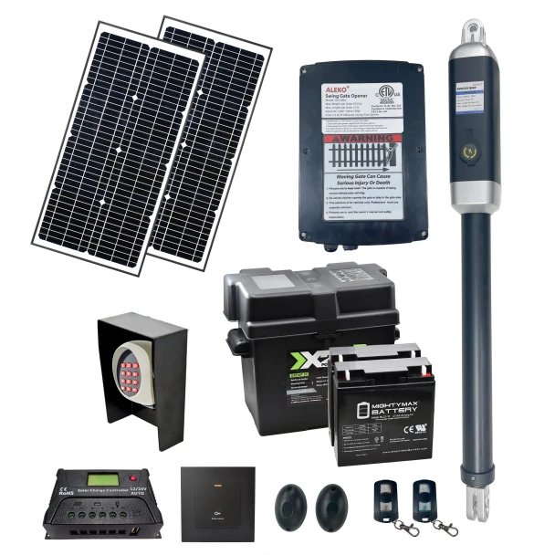 Single Swing Gate Operator - GG450/AS450 AC/DC - ETL Listed - Solar Kit 60W