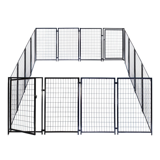 Luna Expandable Heavy-Duty Dog Kennel – 16 Panel – 10x10x4 ft.