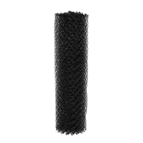 Galvanized Steel Chain Link Fence Fabric - 6 x 50 Feet - 9.5 AW Gauge - Black Galvanized Steel Chain Link Fence Fabric - 6 x 50 Feet - 9.5 AW Gauge - Black