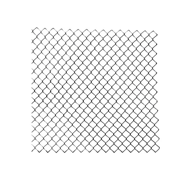 Galvanized Steel Chain Link Fence Fabric - 6 x 50 Feet - 9.5 AW Gauge - Black Galvanized Steel Chain Link Fence Fabric - 6 x 50 Feet - 9.5 AW Gauge - Black