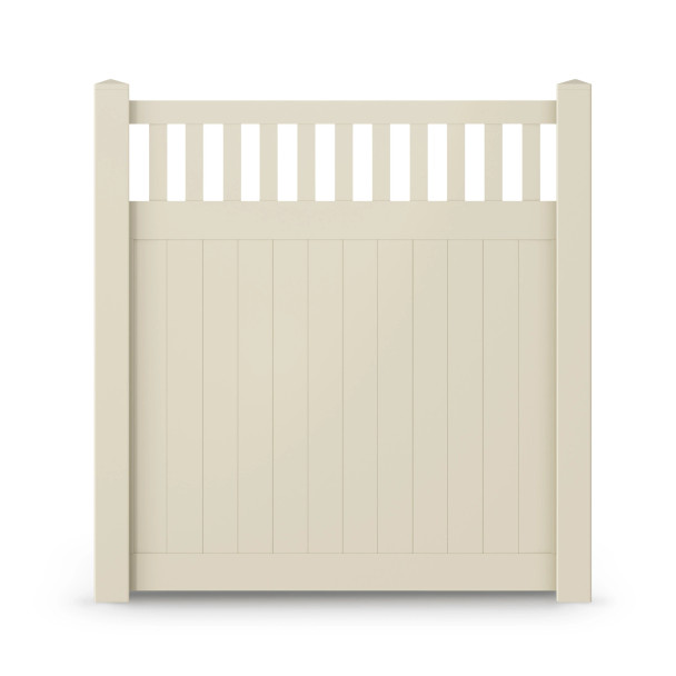 6’ x 6’ Vinyl Semi-Private Fence – Sand