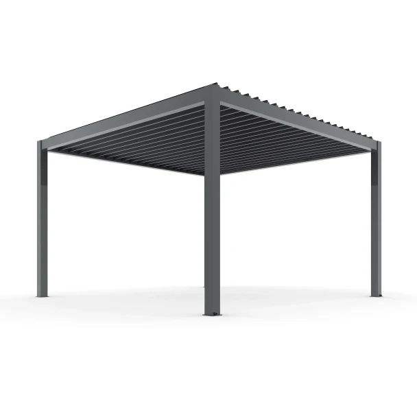 10x12 ft. Powered Aluminum Pergola with LED Lights - Noble Collection