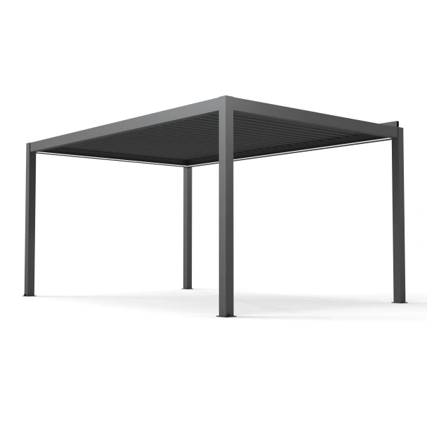 12x16 ft. Powered Aluminum Pergola with LED Lights - Titan Collection