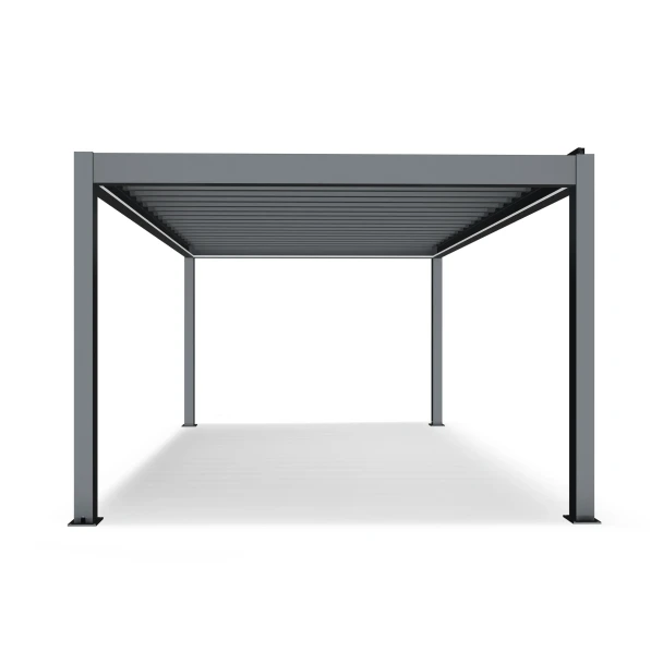 12x16 ft. Powered Aluminum Pergola with LED Lights - Titan Collection
