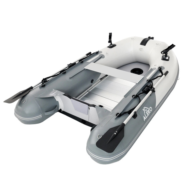 Inflatable Fishing Boat – Aluminum Floor – Light and Dark Gray – 8'5 ...