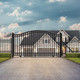 Steel Sliding Driveway Gate - DUBLIN Style - 12 x 6 Feet