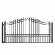 Steel Single Swing Driveway Gate - LONDON Style - 12 x 6 Feet