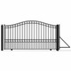 Steel Sliding Driveway Gate - PARIS Style - 12 x 6 Feet