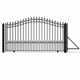 Steel Sliding Driveway Gate - PRAGUE Style - 12 x 6 Feet