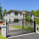 Steel Dual Swing Driveway Gate - LONDON Style - 14 x 6 Feet Steel Dual Swing Driveway Gate - LONDON Style - 14 x 6 Feet