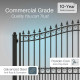 Steel Dual Swing Driveway Gate - LONDON Style - 16 x 6 Feet
