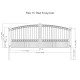 Steel Dual Swing Driveway Gate - PARIS Style - 16 x 6 Feet