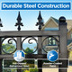 Steel Sliding Driveway Gate - PRAGUE Style - 16 x 6 Feet
