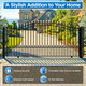 Steel Sliding Driveway Gate - PRAGUE Style - 16 x 6 Feet
