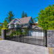 Steel Dual Swing Driveway Gate - LONDON Style - 18 x 6 Feet Steel Dual Swing Driveway Gate - LONDON Style - 18 x 6 Feet