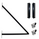 Steel Sliding Driveway Gate - 18 ft with Pedestrian Gate - 5 ft - MADRID Style