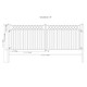 Steel Dual Swing Driveway Gate - STOCKHOLM Style - 18 x 6 Feet