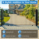 Steel Sliding Driveway Gate - MADRID Style - 30 x 6 Feet