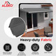 Retractable Awning Fabric Replacement - 13x10 Feet - Charcoal Gray