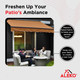 Retractable Awning Fabric Replacement - 13x10 Feet - Sand