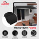 Retractable Awning Fabric Replacement - 20x10 Feet - Black Onyx