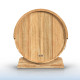 Liatris Rustic Cedar Barrel Sauna with Front Porch Canopy - 5-6 Person