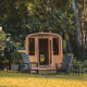 Arnica Rustic Cedar Square Sauna – 4 Person