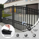 Automated Steel Dual Swing Driveway Gate and Gate Opener Complete Kit – PARIS Style – 14 x 6 Feet - ETL Listed